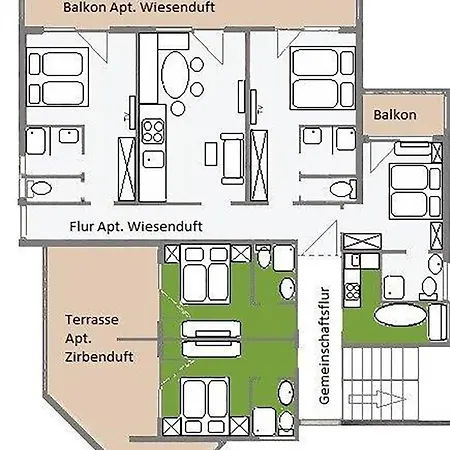 Haus Wiesenblick Appartement *